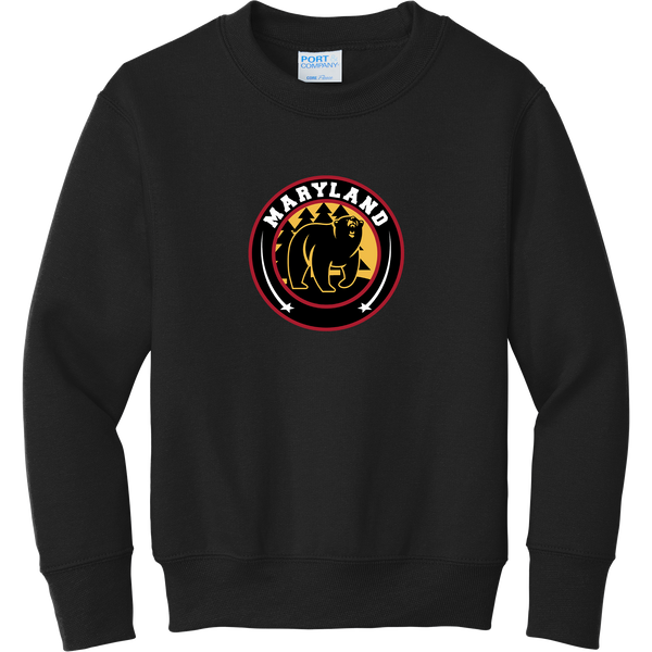 Maryland Black Bears Youth Core Fleece Crewneck Sweatshirt