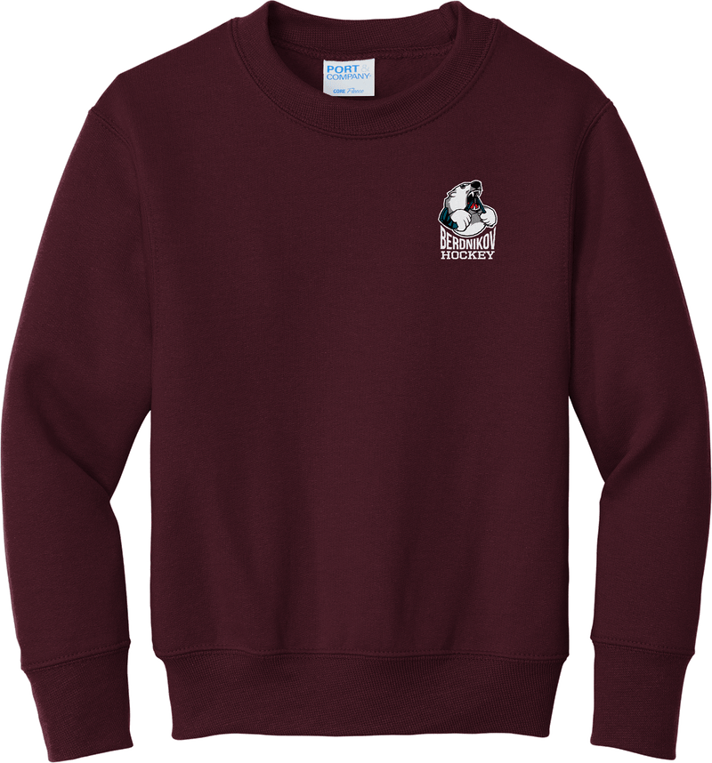 Berdnikov Bears Youth Core Fleece Crewneck Sweatshirt