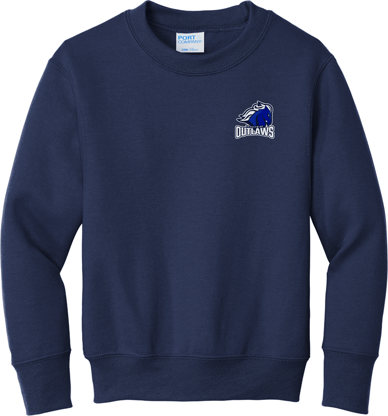 Brandywine Outlaws Youth Core Fleece Crewneck Sweatshirt