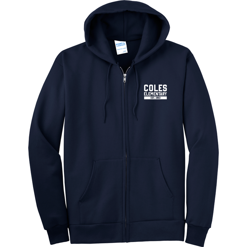 Coles Elementary Essential Fleece Full-Zip Hooded Sweatshirt