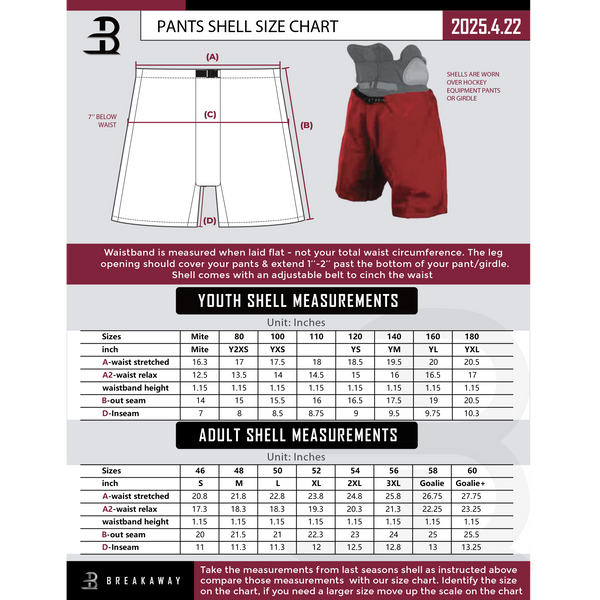 SOMD Lady Sabres Youth Sublimated Pants Shell