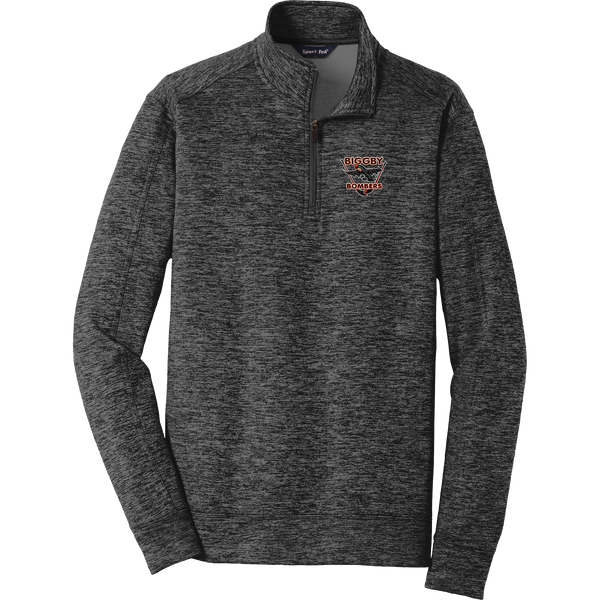 Biggby Bombers PosiCharge Electric Heather Fleece 1/4-Zip Pullover