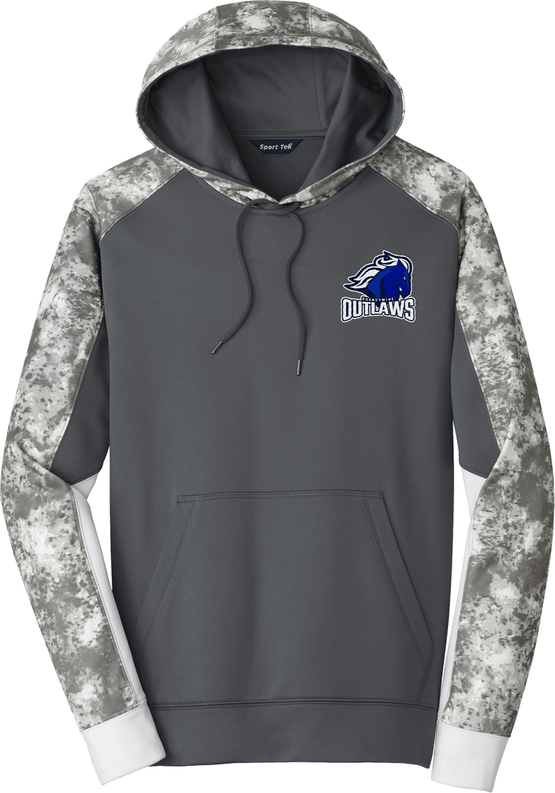 Brandywine Outlaws Sport-Wick Mineral Freeze Fleece Colorblock Hooded Pullover