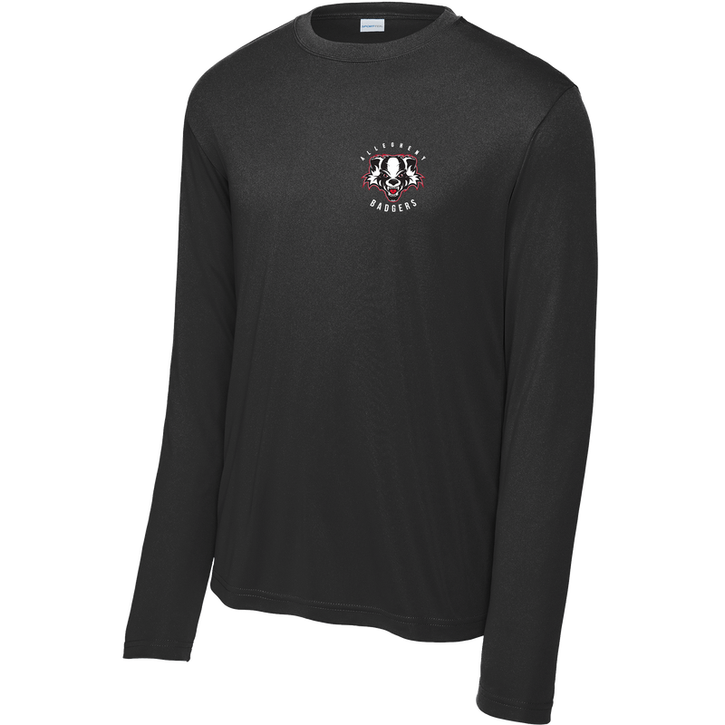 Scary Badgers Youth Long Sleeve PosiCharge Competitor Tee