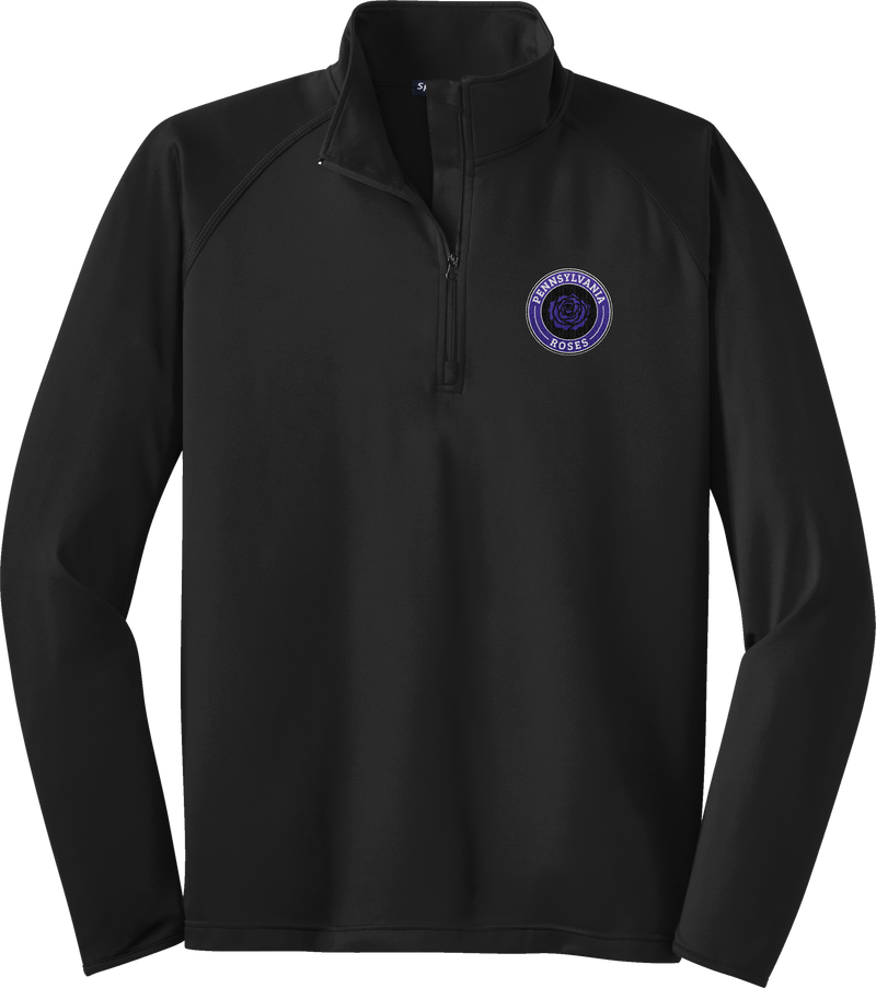 PA Roses Sport-Wick Stretch 1/4-Zip Pullover