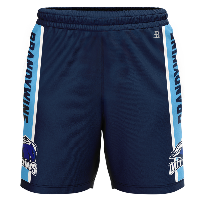 Brandywine Outlaws Adult Sublimated Shorts
