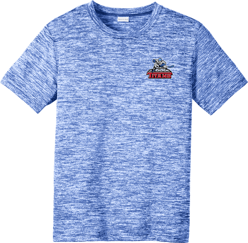 NJ Titans Youth PosiCharge Electric Heather Tee