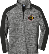 Maryland Black Bears Youth PosiCharge  Electric Heather Colorblock 1/4-Zip Pullover