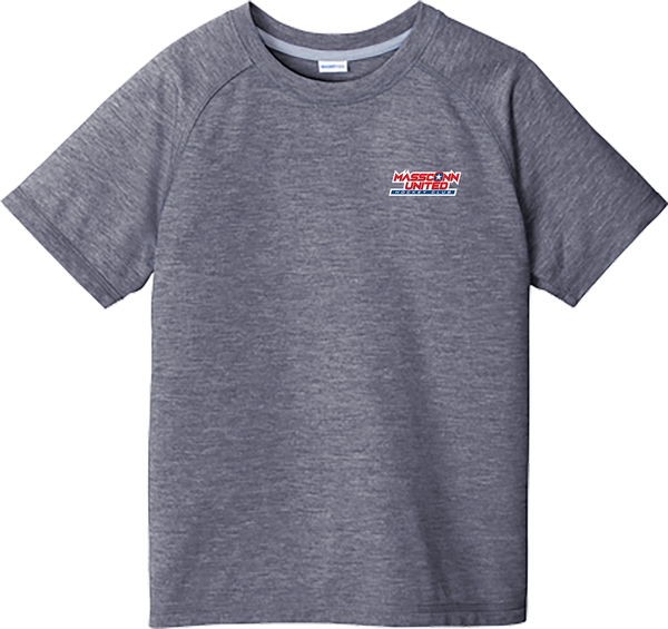 Mass Conn United Youth PosiCharge  Tri-Blend Wicking Raglan Tee