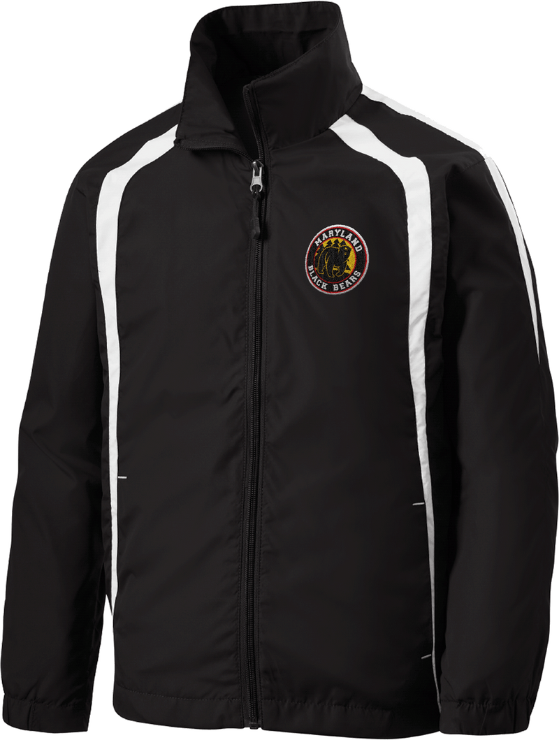 Maryland Black Bears Youth Colorblock Raglan Jacket